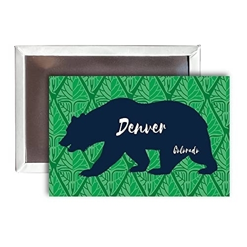 Denver Colorado Souvenir 2x3-Inch Fridge Magnet Bear Design