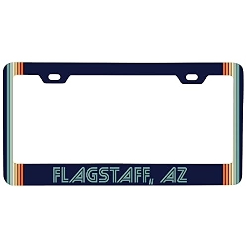 Flagstaff Arizona Car Metal License Plate Frame Retro Design