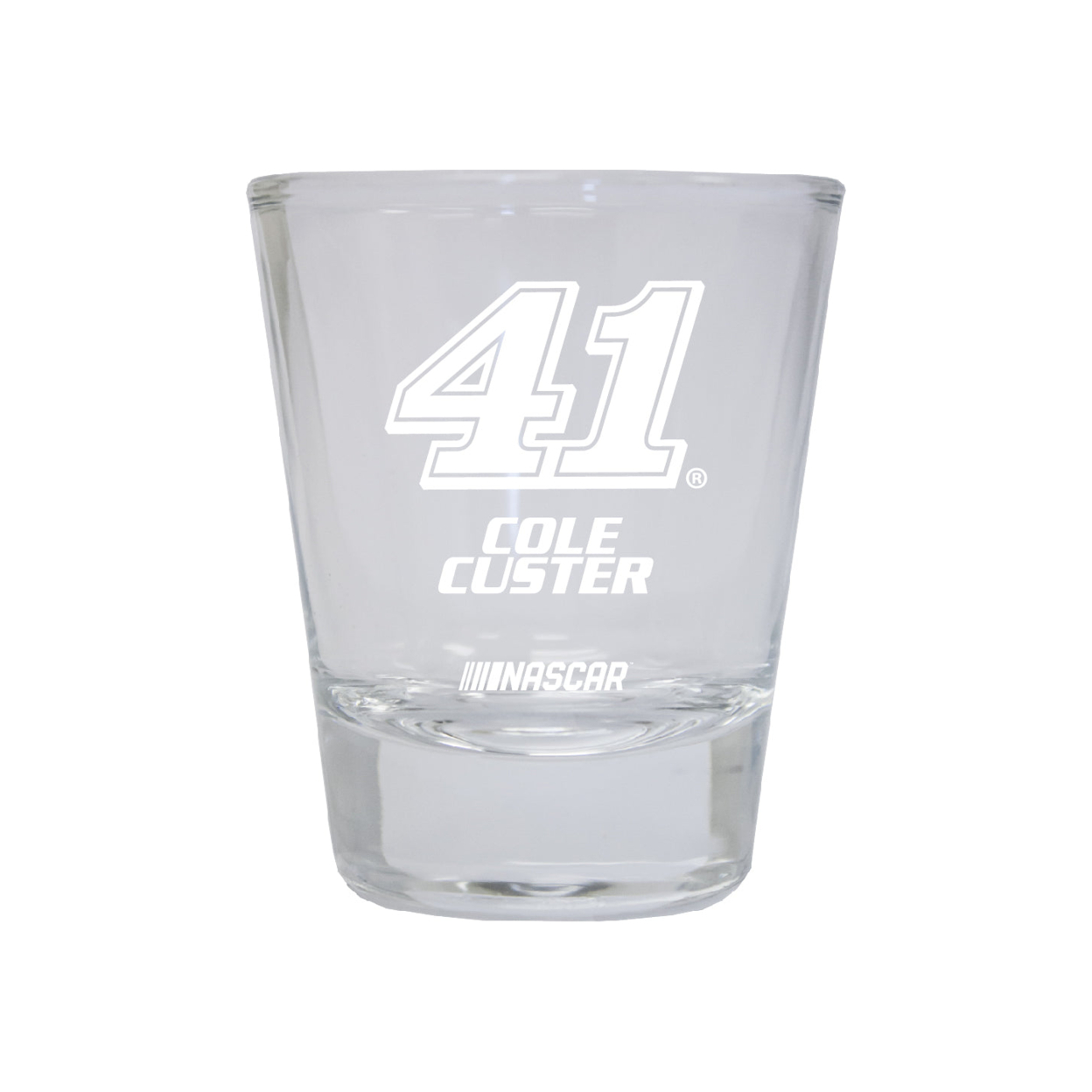 Cole Custer #41 Nascar Etched Round Shot Glass New For 2022