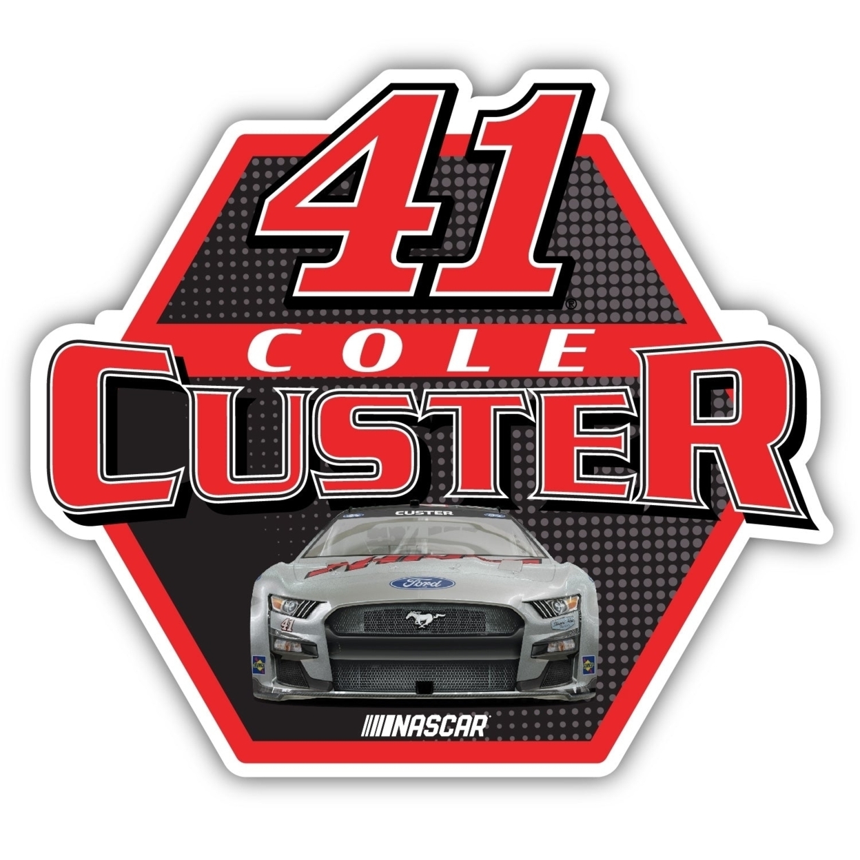 Cole Custer #41 NASCAR Laser Cut Decal