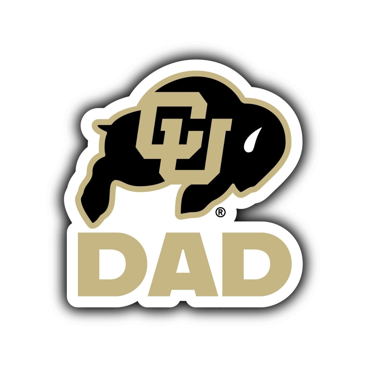 Colorado Buffaloes 4-Inch Proud Dad Die Cut Decal