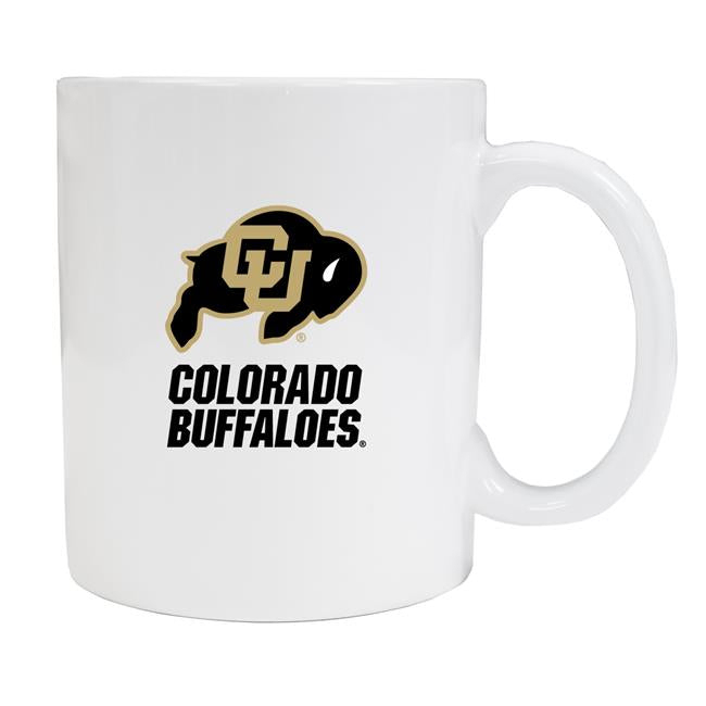 Colorado Buffaloes White Ceramic Mug 2-Pack (White).