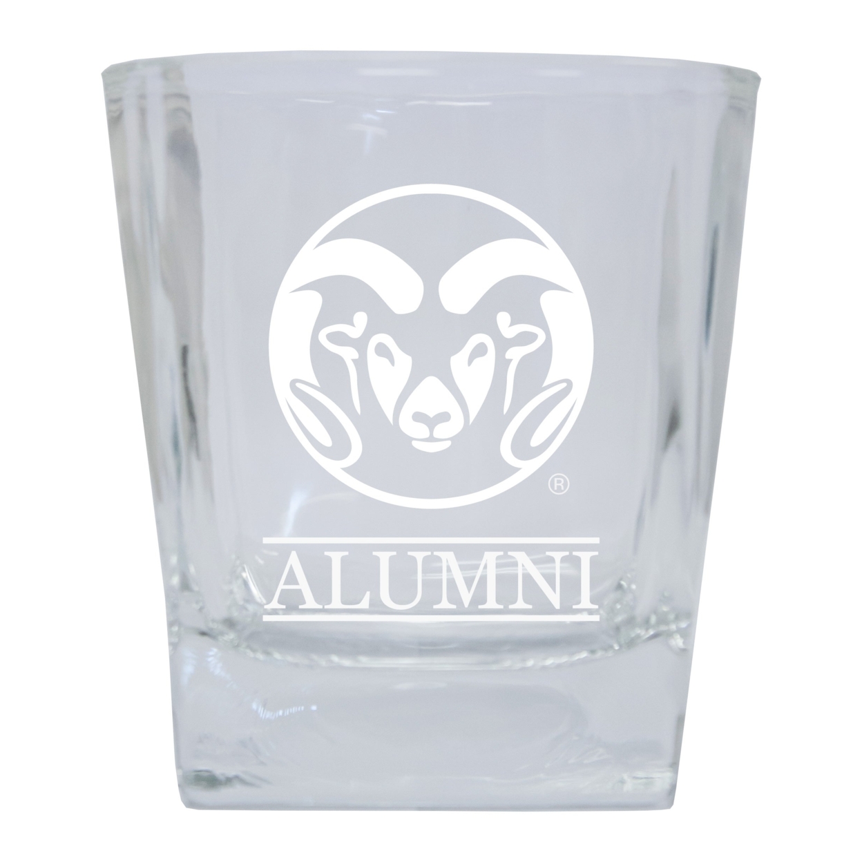 Colorado State Rams 8 Oz Etched Alumni Glass Tumbler 2-Pack