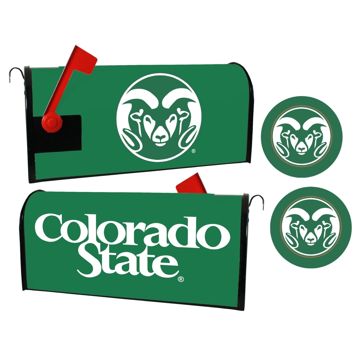Colorado State Rams Magnetic Mailbox Cover & Sticker Set