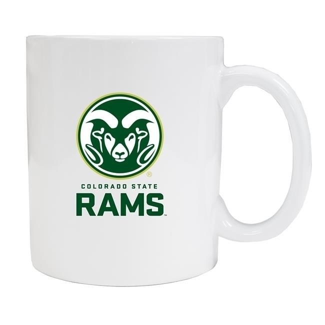 Colorado State Rams White Ceramic Mug 2-Pack (White).
