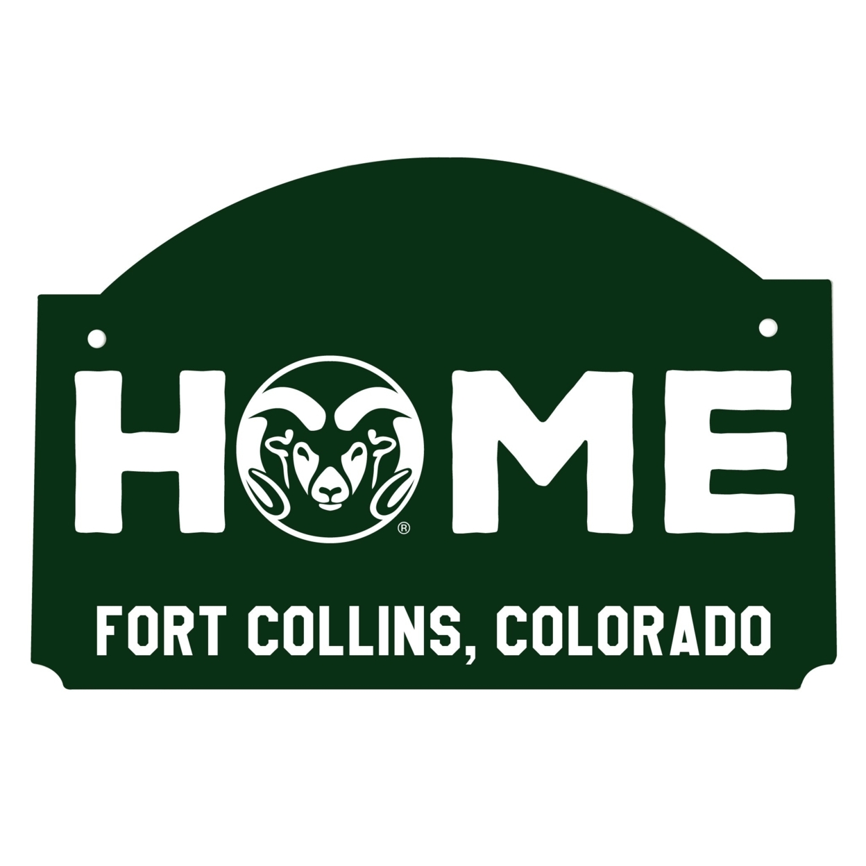 Colorado State Rams Wood Sign With String