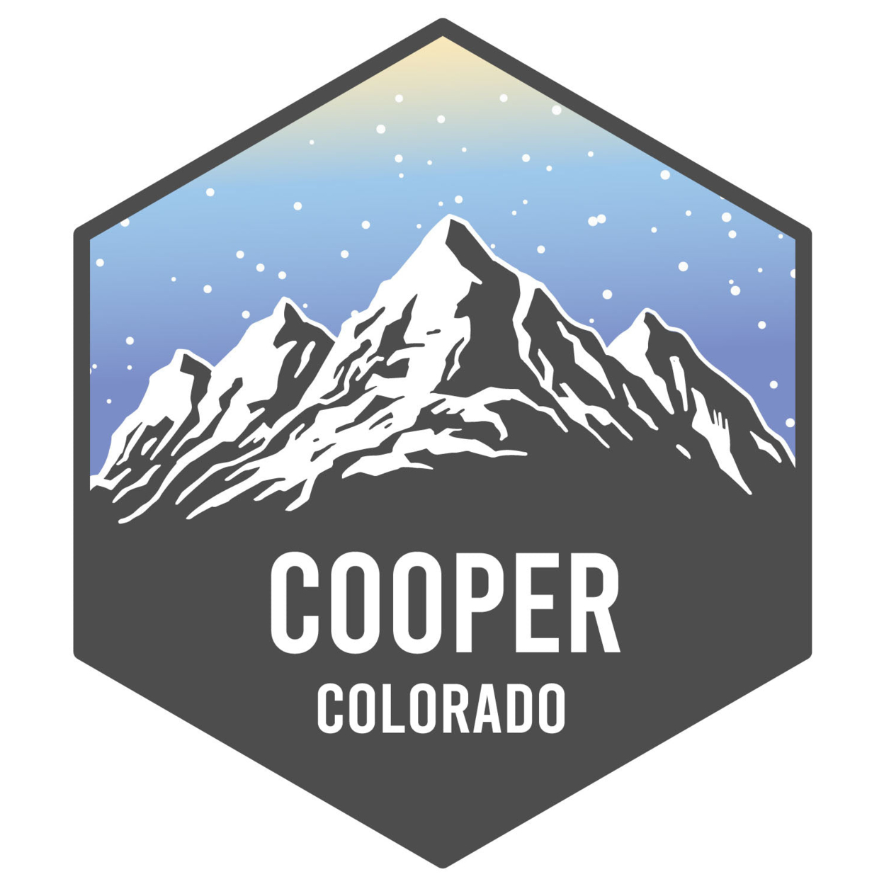 Cooper Colorado Ski Adventures Souvenir 4 Inch Vinyl Decal Sticker