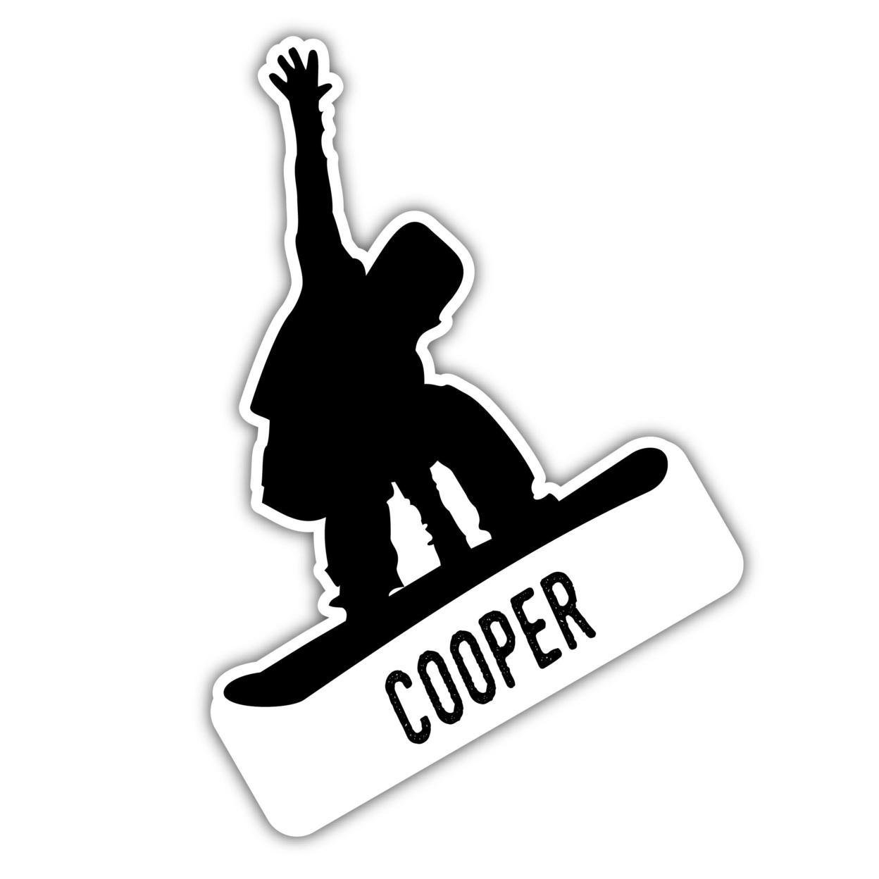 Cooper Colorado Ski Adventures Souvenir 4 Inch Vinyl Decal Sticker Board Design