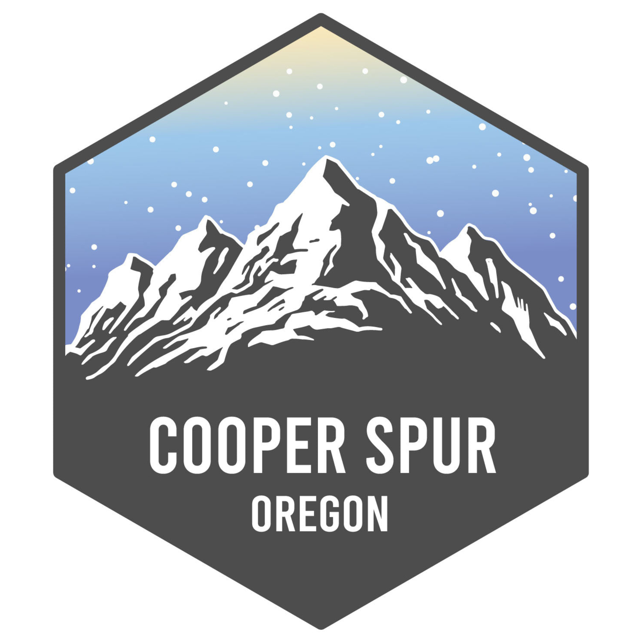 Cooper Spur Oregon Ski Adventures Souvenir 4 Inch Vinyl Decal Sticker