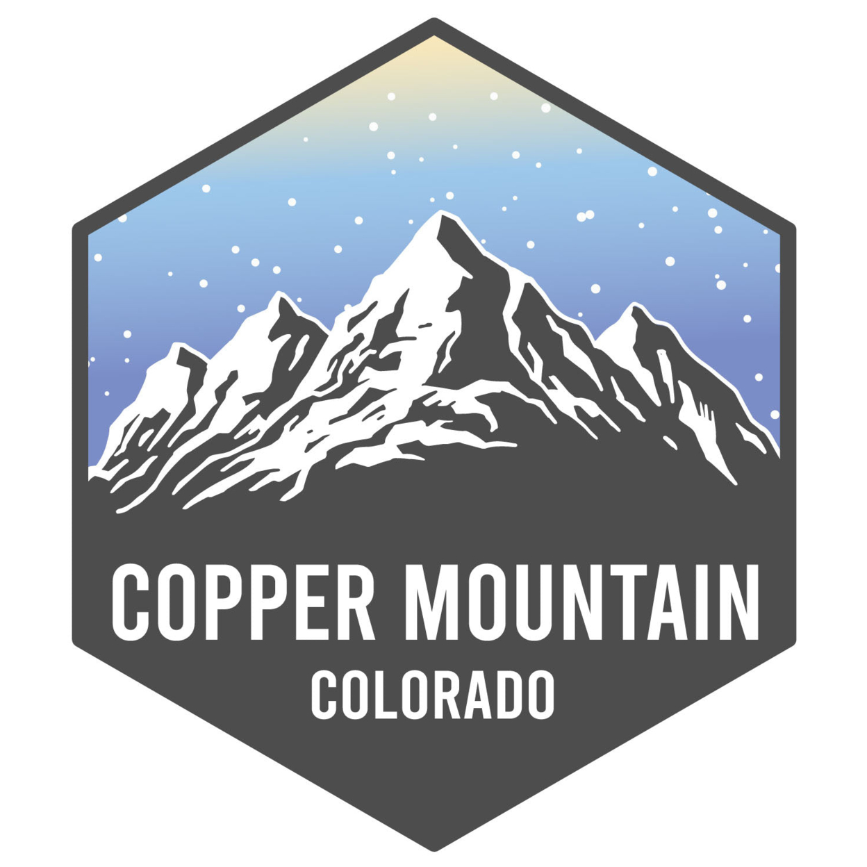 Copper Mountain Colorado Ski Adventures Souvenir 4 Inch Vinyl Decal Sticker