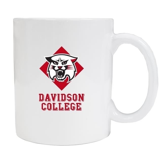 Davidson College White Ceramic Mug 2-Pack (White).