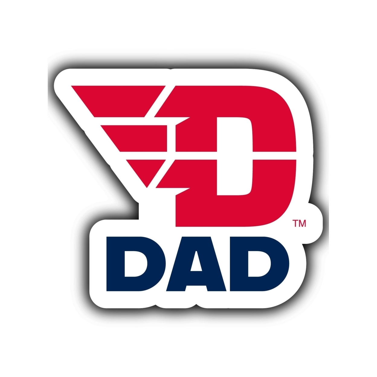 Dayton Flyers 4-Inch Proud Dad Die Cut Decal