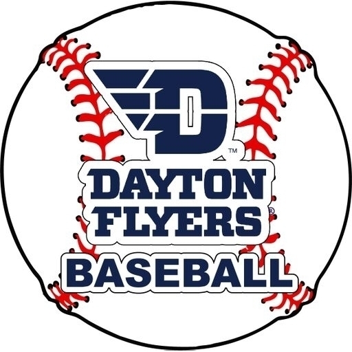 Dayton Flyers 4-Inch Round Baseball Vinyl Decal Sticker