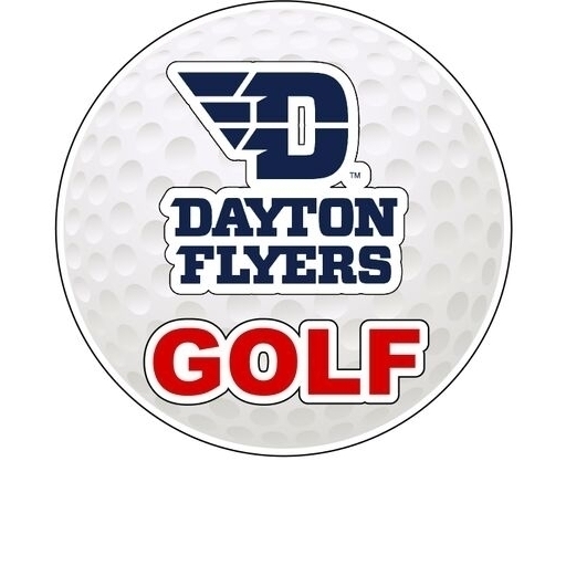 Dayton Flyers 4-Inch Round Golf Ball Vinyl Decal Sticker