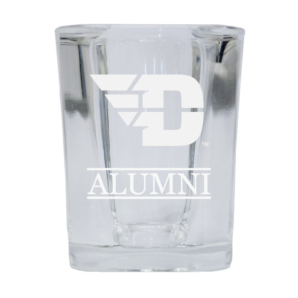 Dayton Flyers Alumni Etched Square Shot Glass
