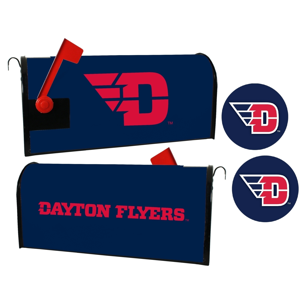 Dayton Flyers Magnetic Mailbox Cover & Sticker Set