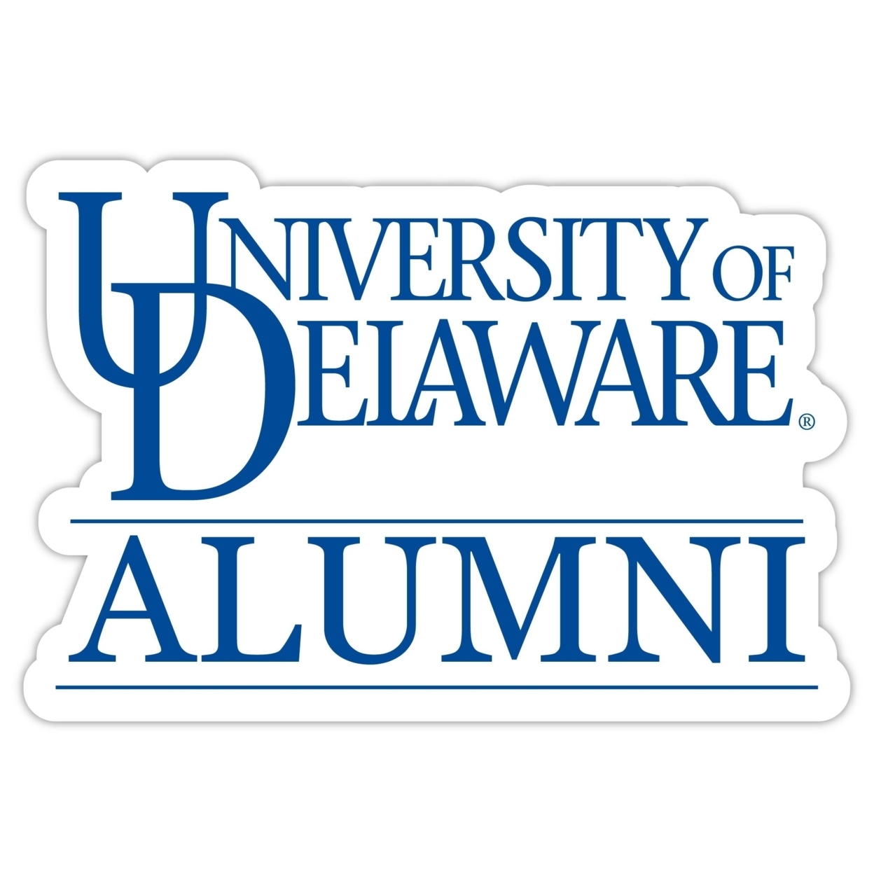 Delaware Blue Hens Alumni 4 Sticker