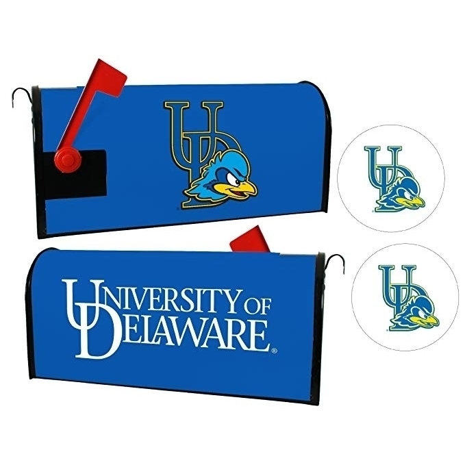 Delaware Blue Hens Magnetic Mailbox Cover & Sticker Set