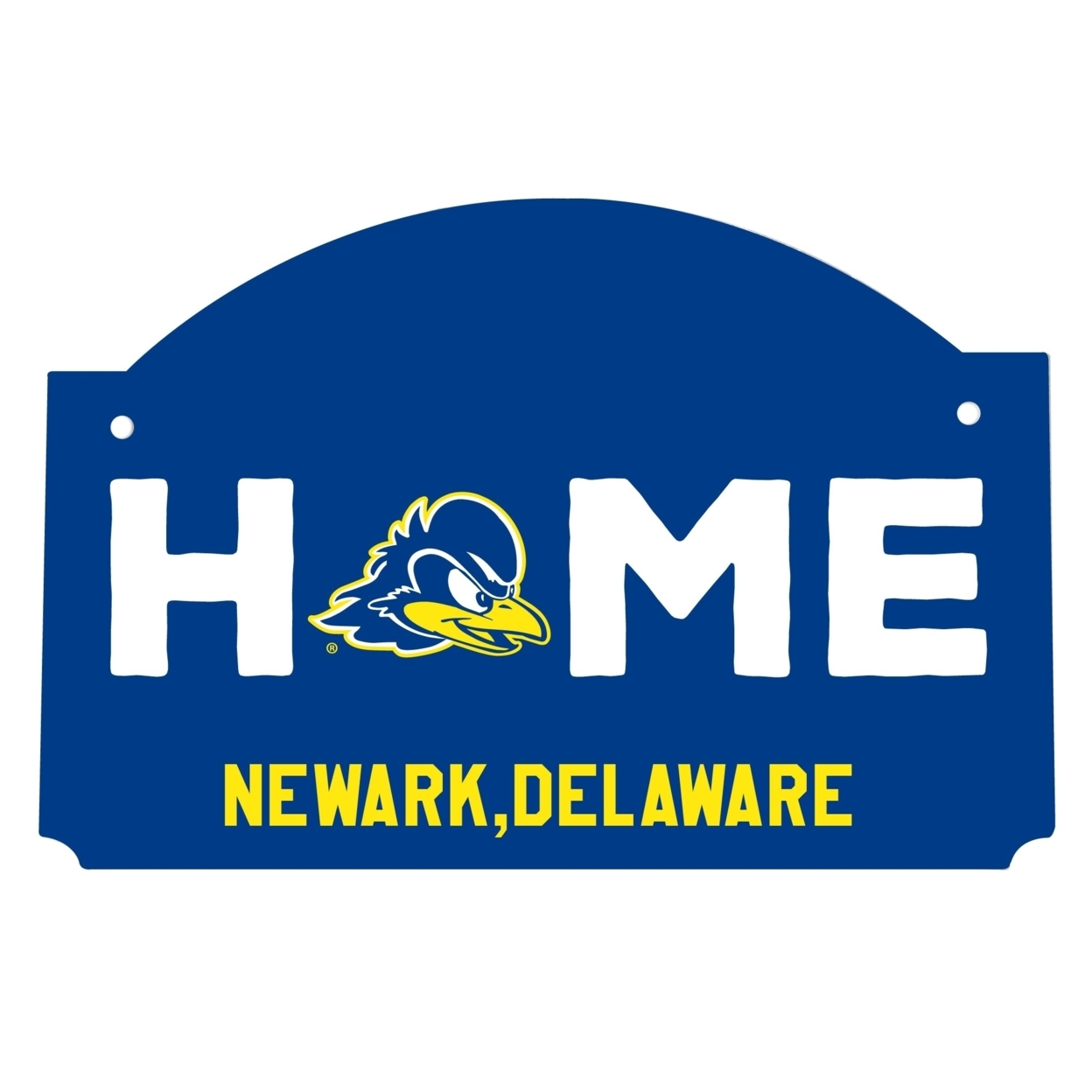 Delaware Blue Hens Wood Sign With String