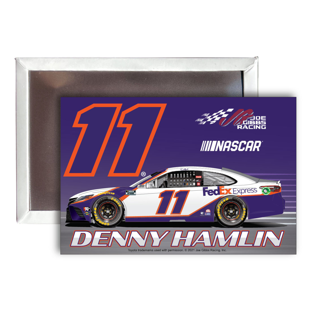 #11 Denny Hamlin Nascar Fridge Magnet 4-Pack