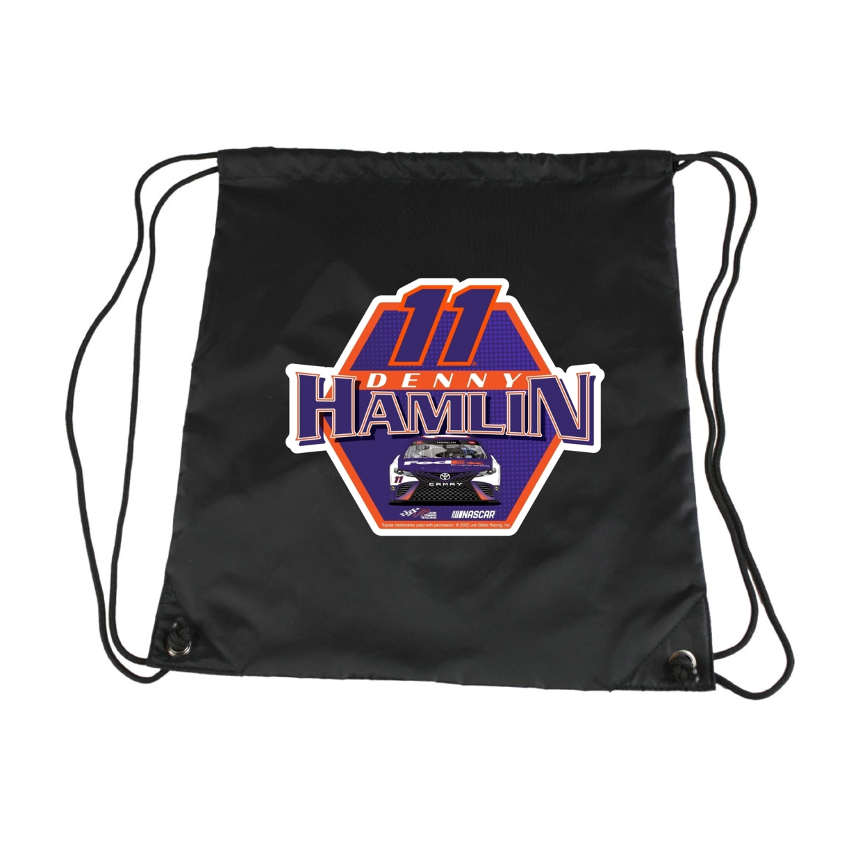 #11 Denny Hamlin Officially Licensed Nascar Cinch Bag With Drawstring