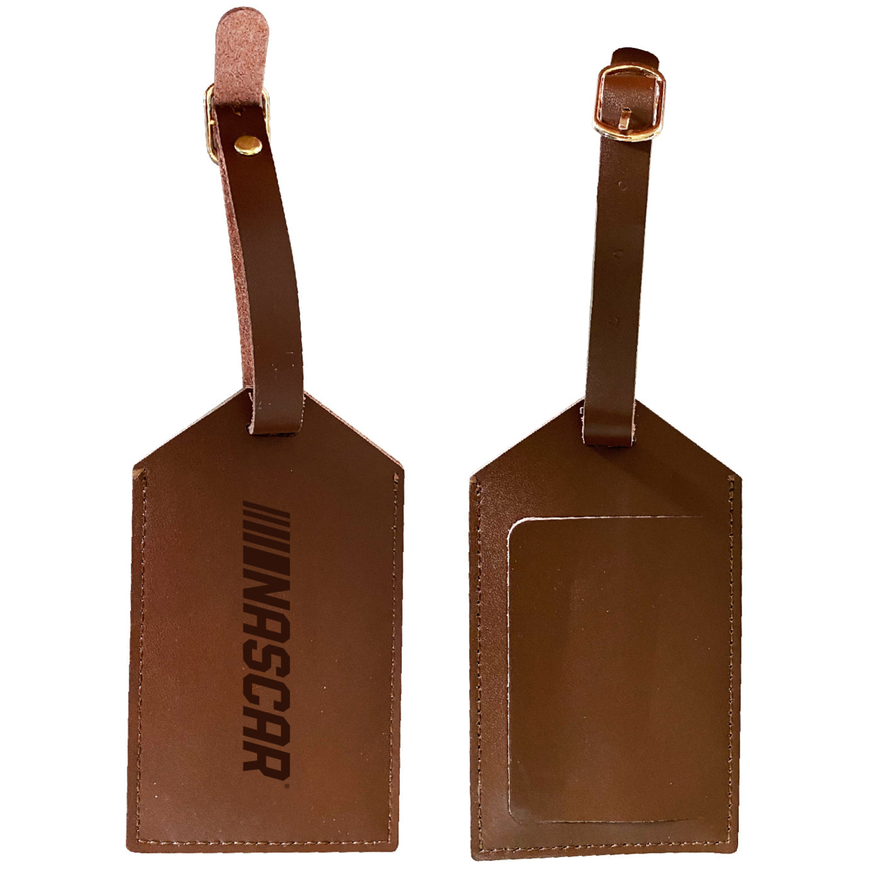 Nascar Leather Luggage Tag Engraved