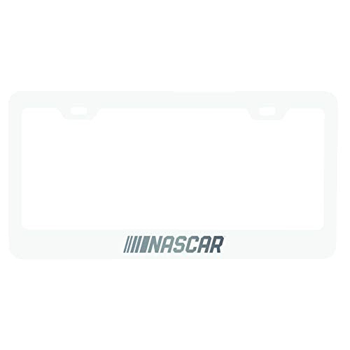 Nascar License Plate Frame White