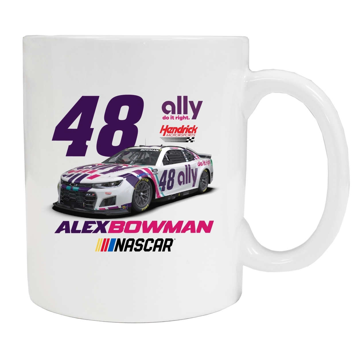 #48 Alex Bowman Ceramic Coffee Mug