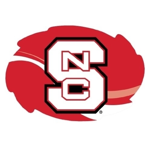 NC State Wolfpack 5x6 Inch Swirl Magnet Single