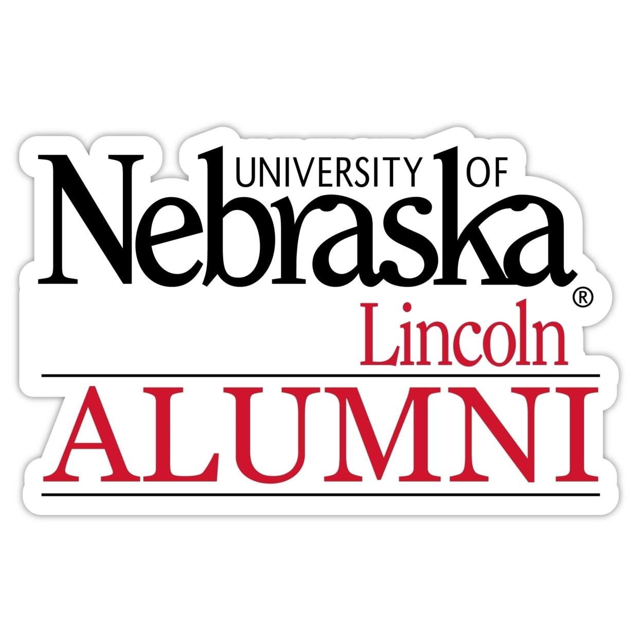 Nebraska Cornhuskers Alumni 4 Sticker