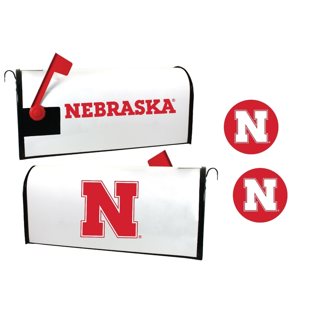 Nebraska Cornhuskers Magnetic Mailbox Cover & Sticker Set