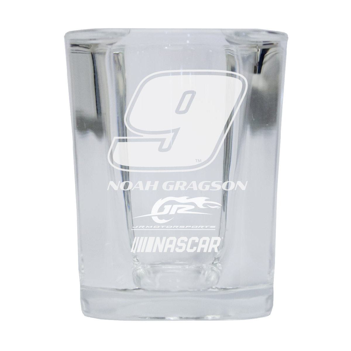Noah Gragson #9 NASCAR Etched Square Shot Glass