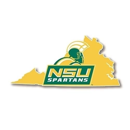 Norfolk State University 4 State Shape Decal 4 Pack