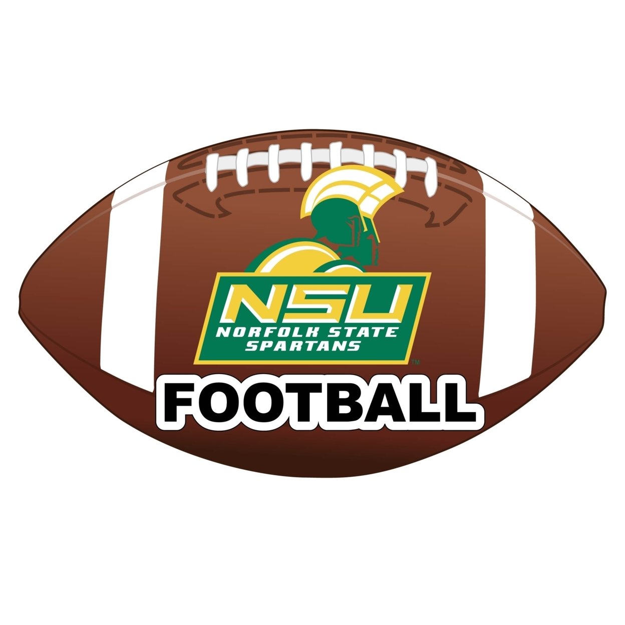 Norfolk State University 4-Inch NCAA Football Vinyl Decal Sticker