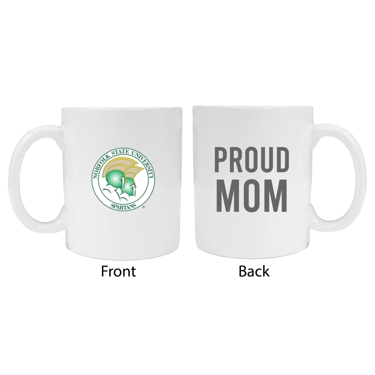 Norfolk State University Proud Mom Ceramic Coffee Mug - White (2 Pack)