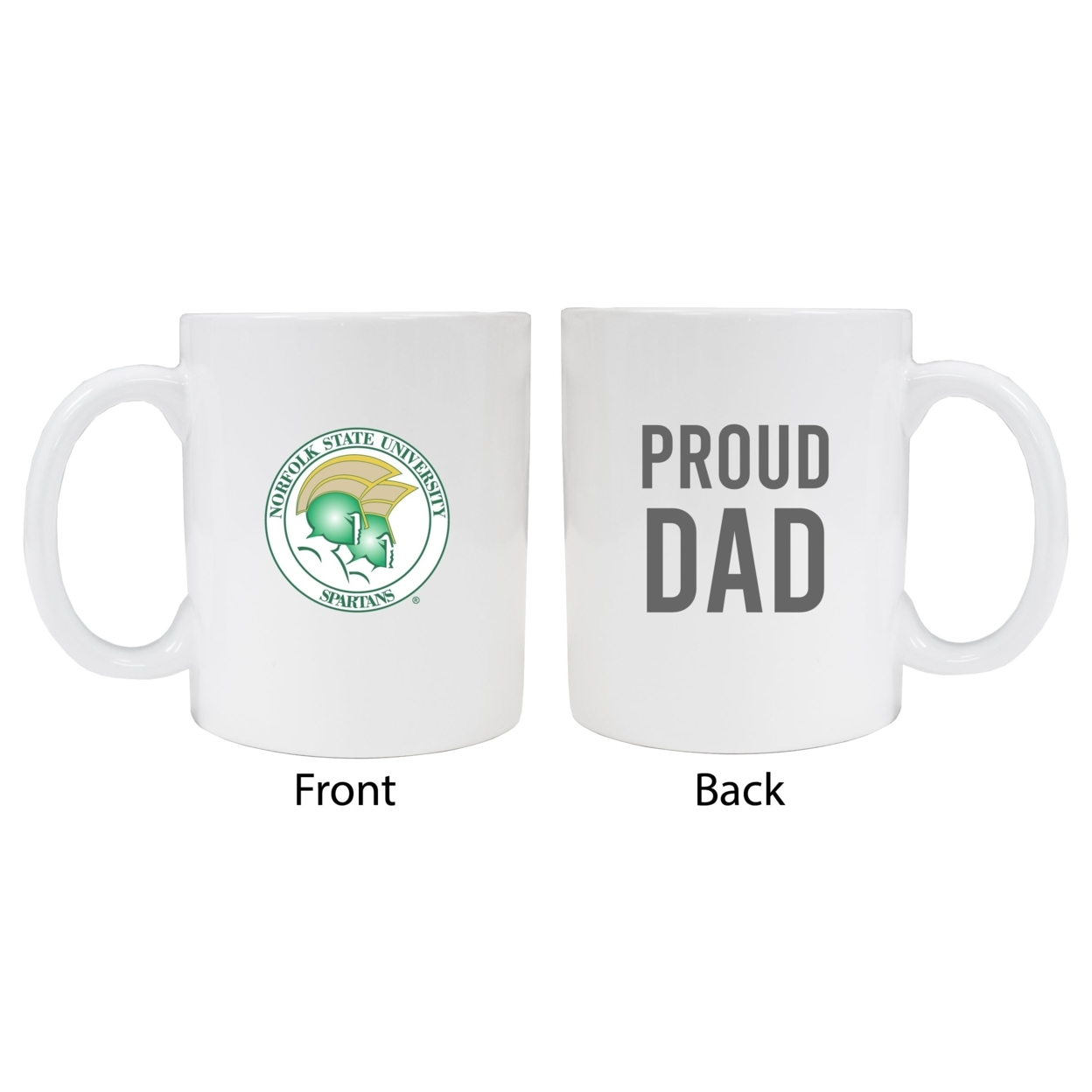 Norfolk State University Proud Dad Ceramic Coffee Mug - White