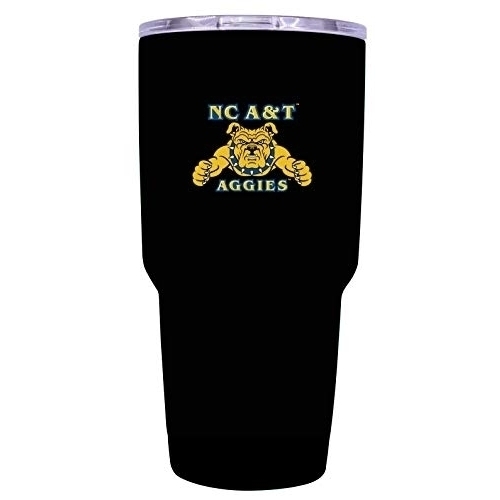 North Carolina A&T State Aggies 24 Oz Black Insulated Stainless Steel Tumbler