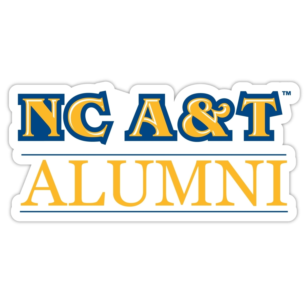 North Carolina A&T State Aggies Alumni 4 Sticker