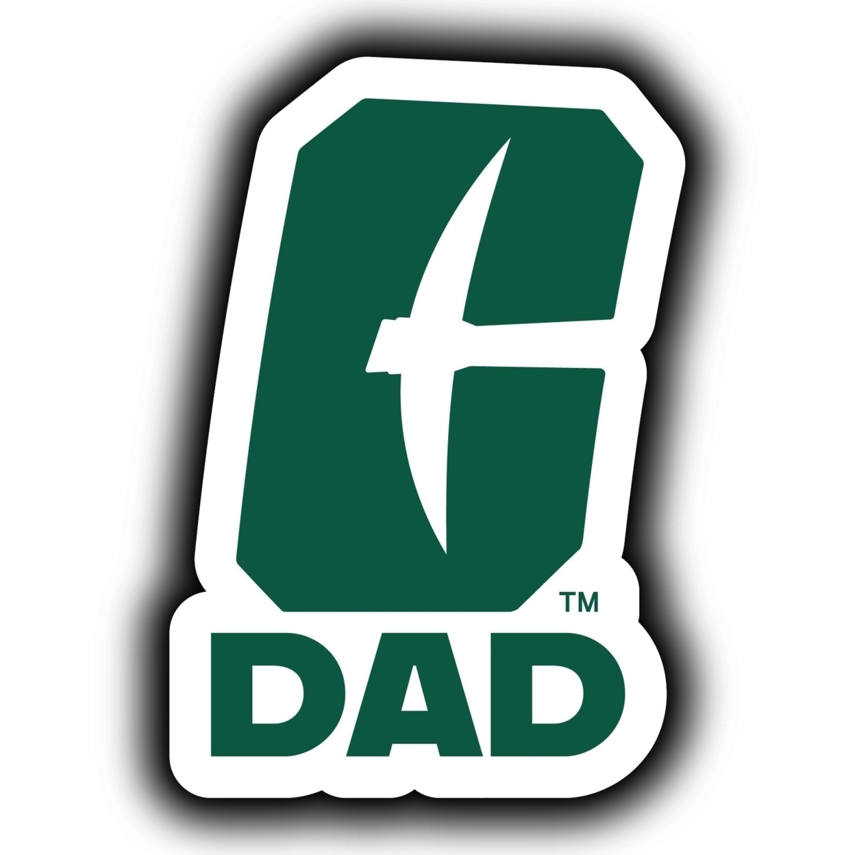 North Carolina Charlotte Forty-Niners 4-Inch Proud Dad Die Cut Decal