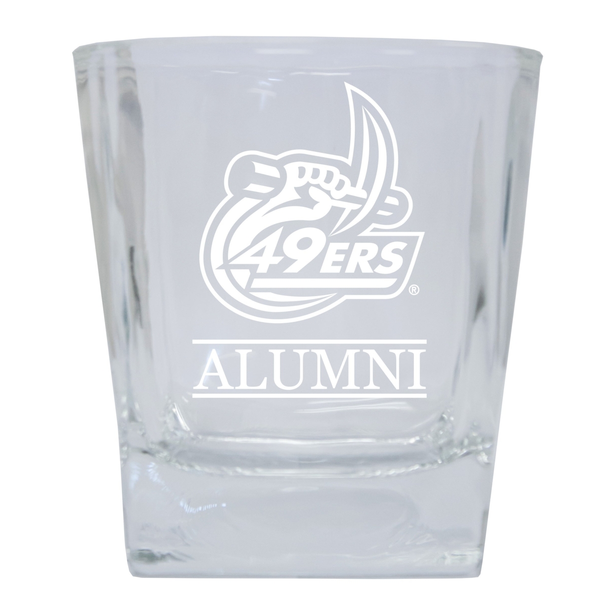 North Carolina Charlotte Forty-Niners 8 Oz Etched Alumni Glass Tumbler 2-Pack