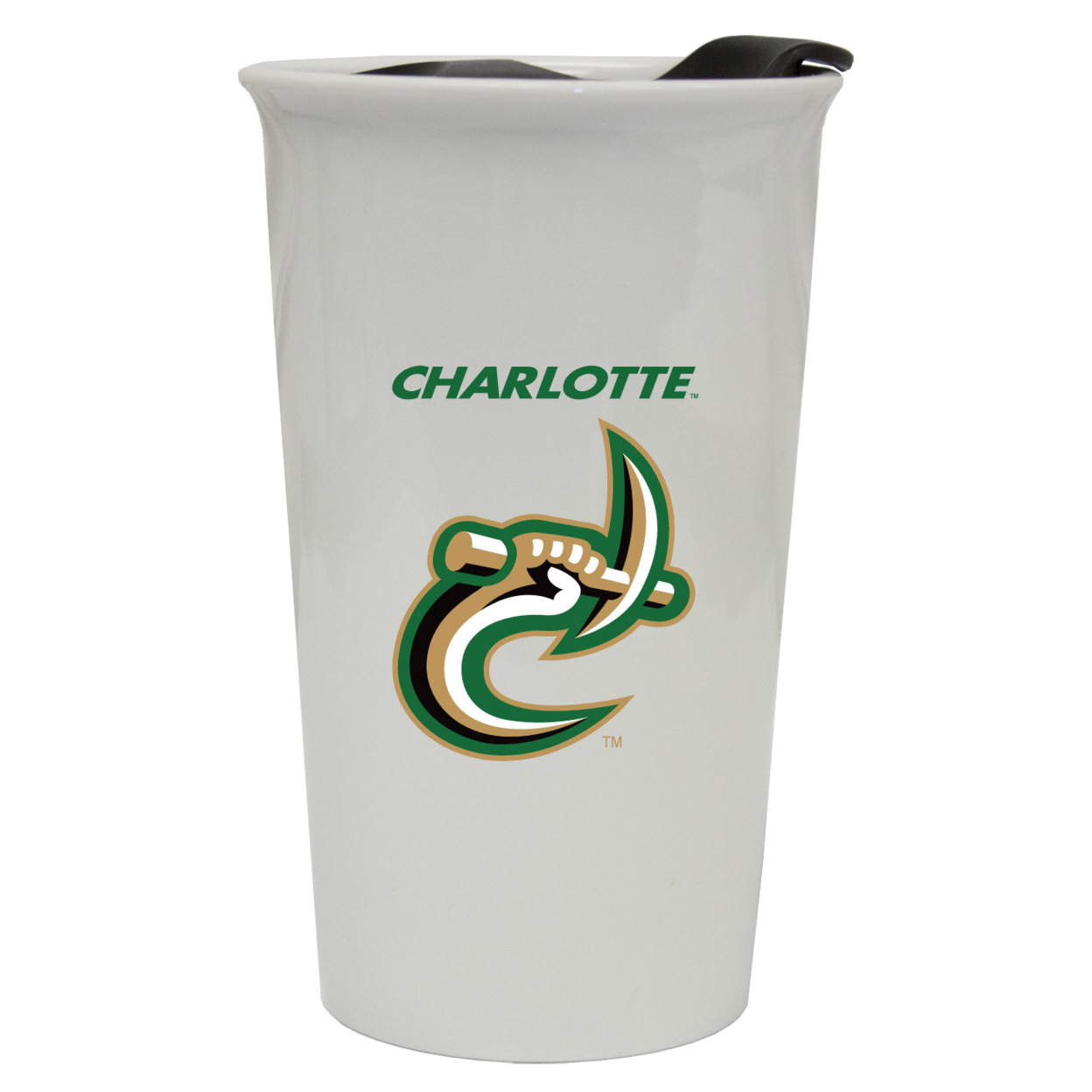 North Carolina Charlotte Forty-Niners Double Walled Ceramic Tumbler