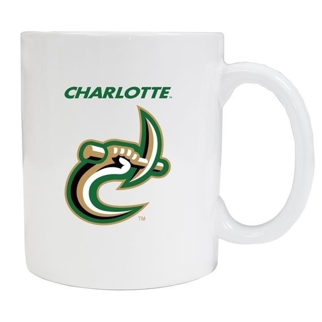 North Carolina Charlotte Forty-Niners White Ceramic Coffee Mug 2-Pack (White).