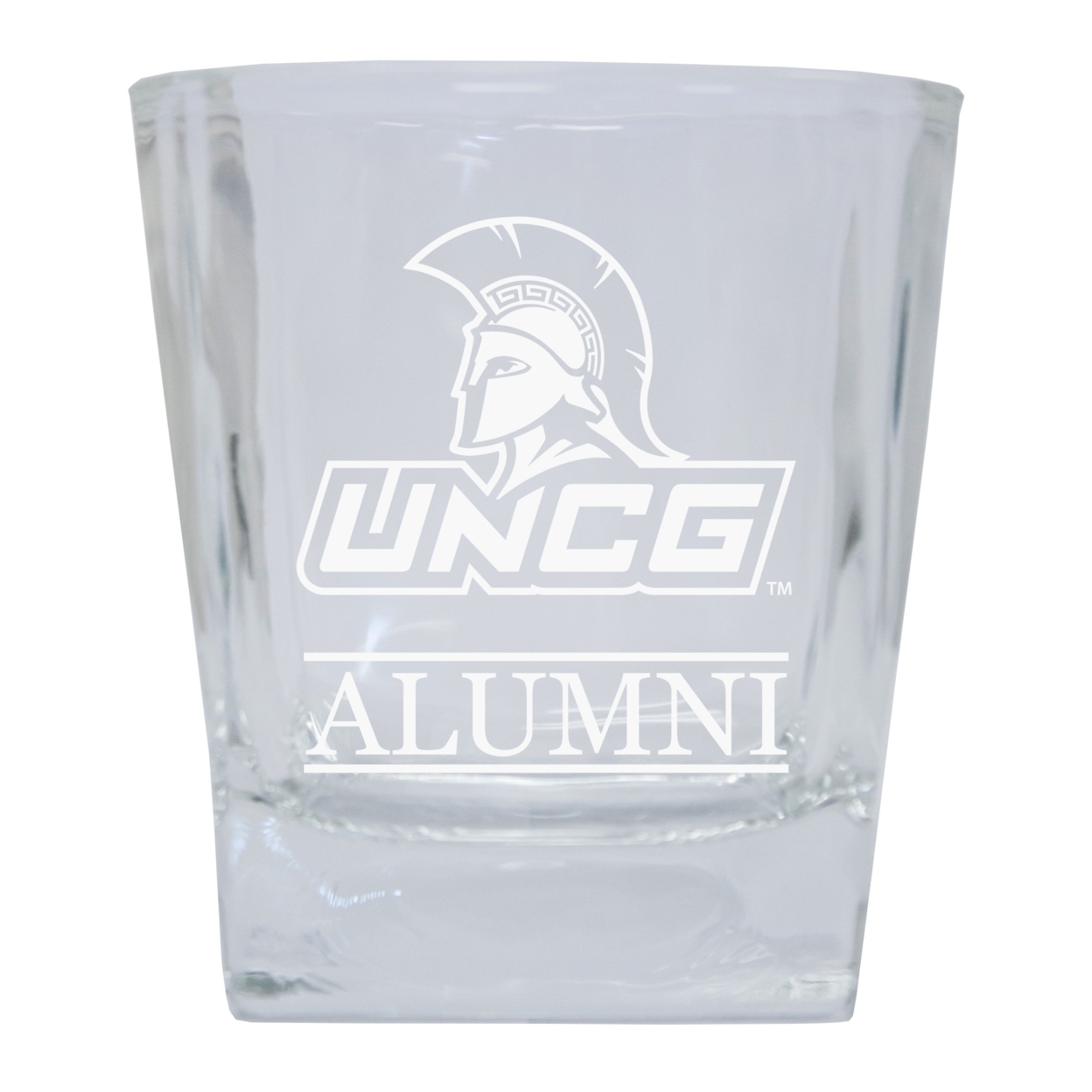 North Carolina Greensboro Spartans 8 Oz Etched Alumni Glass Tumbler 2-Pack