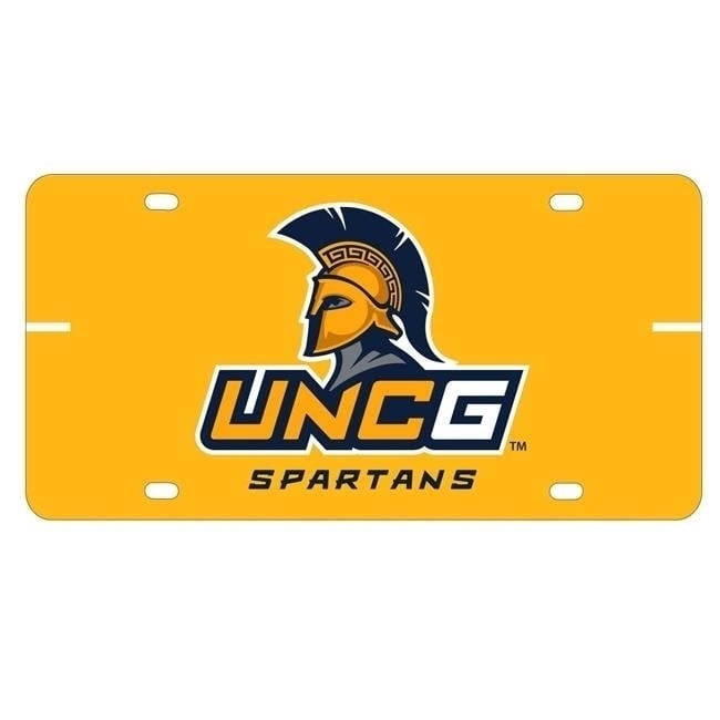 North Carolina Greensboro Spartans Metal License Plate Car Tag