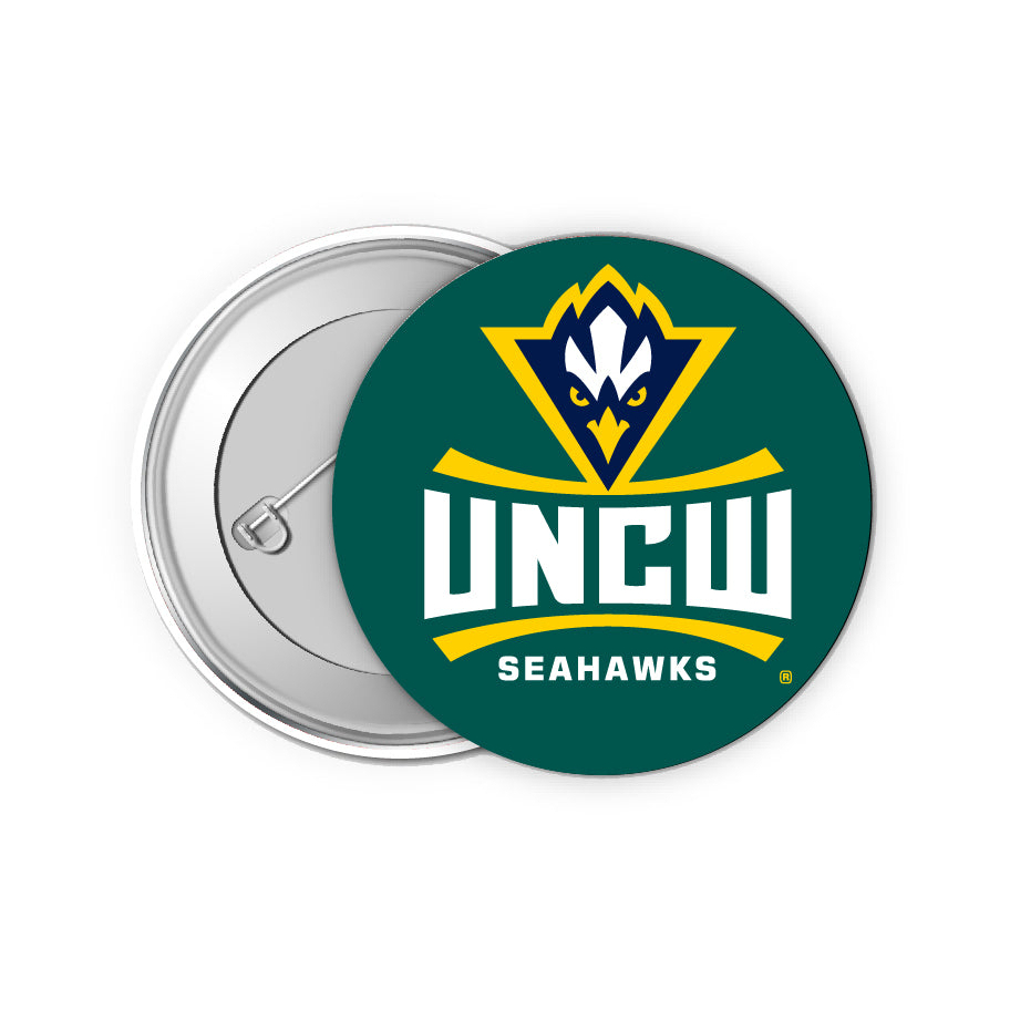 North Carolina Wilmington Seahawks 2 Inch Button Pin 4 Pack