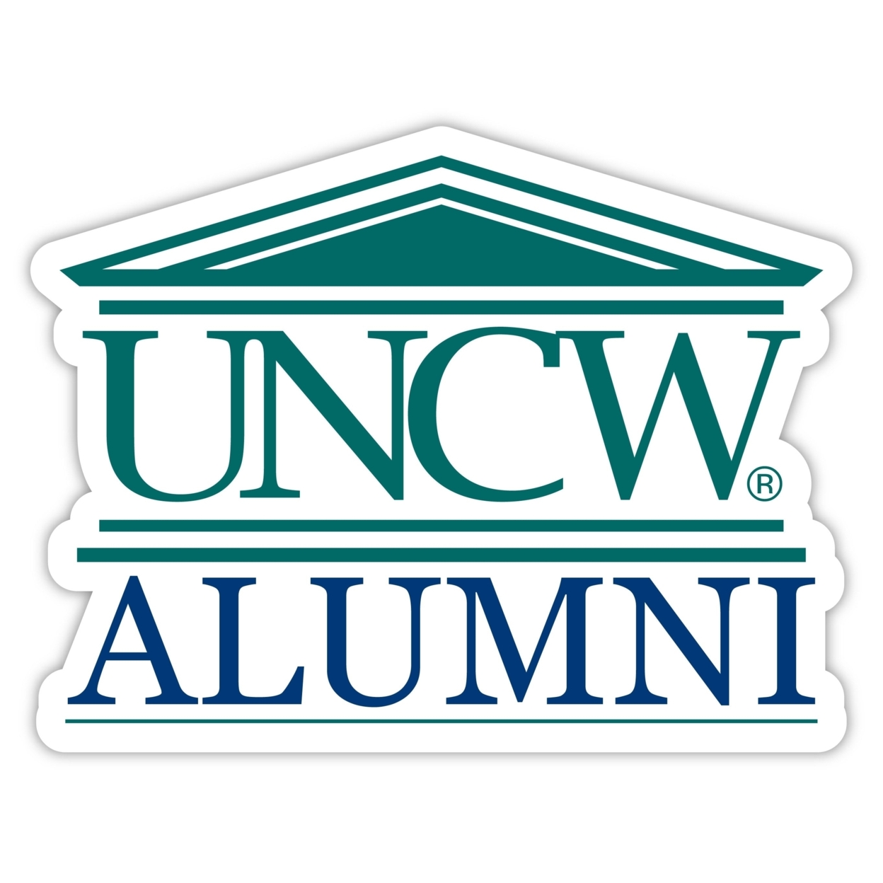 North Carolina Wilmington Seahawks Alumni 4 Sticker