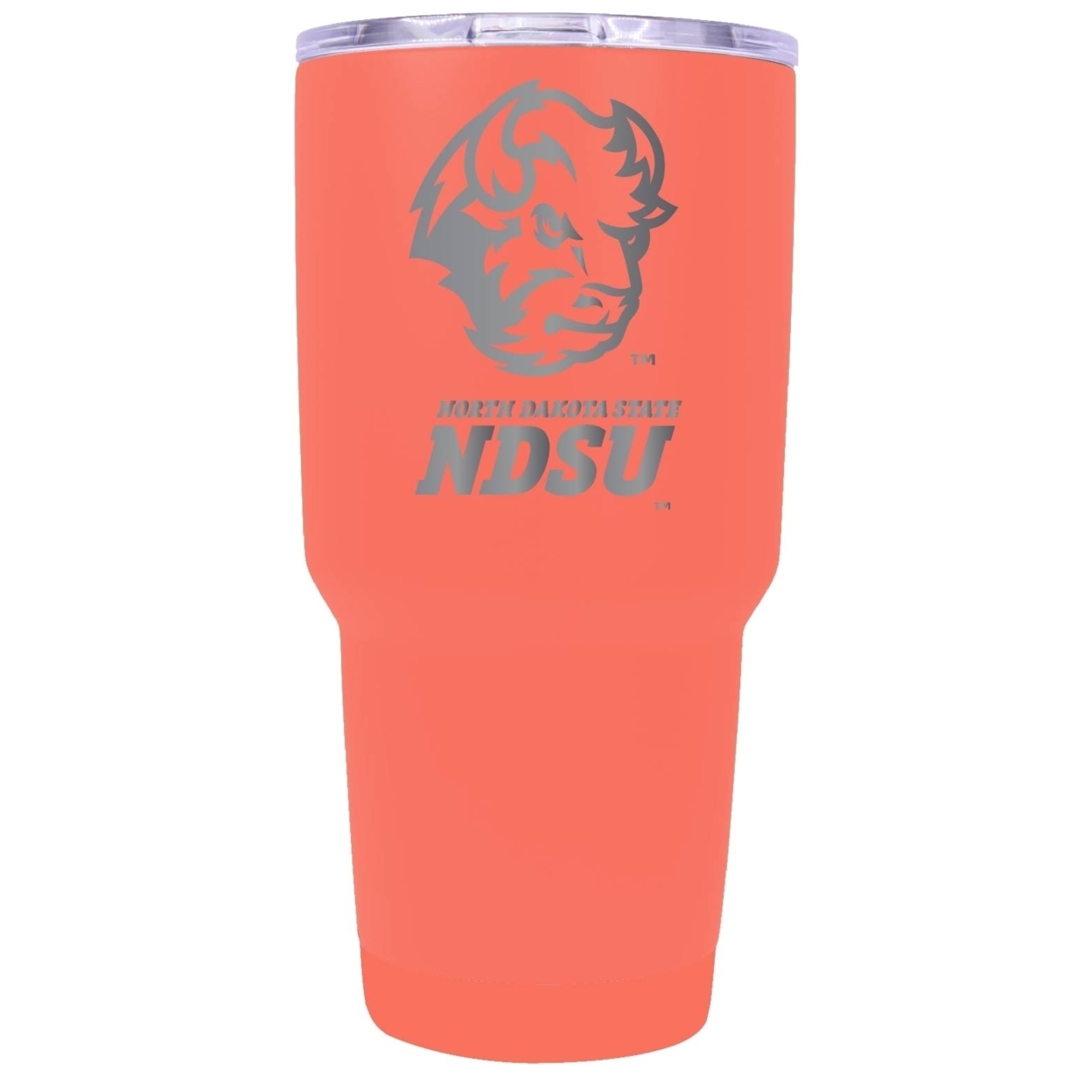 North Dakota State Bison 30 Oz Laser Engraved Stainless Steel Insulated Tumbler Choose Your Color.