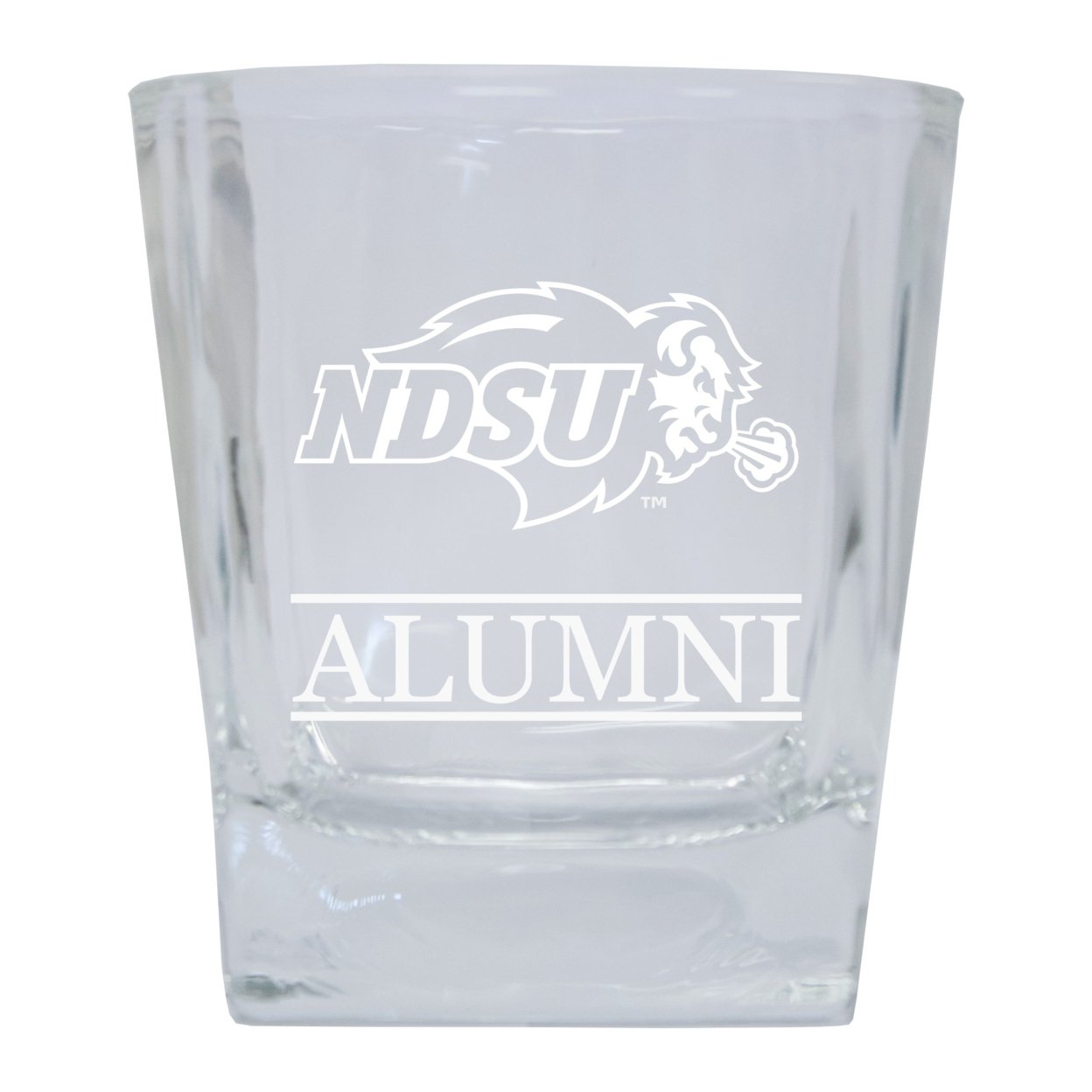 North Dakota State Bison 8 Oz Etched Alumni Glass Tumbler 2-Pack