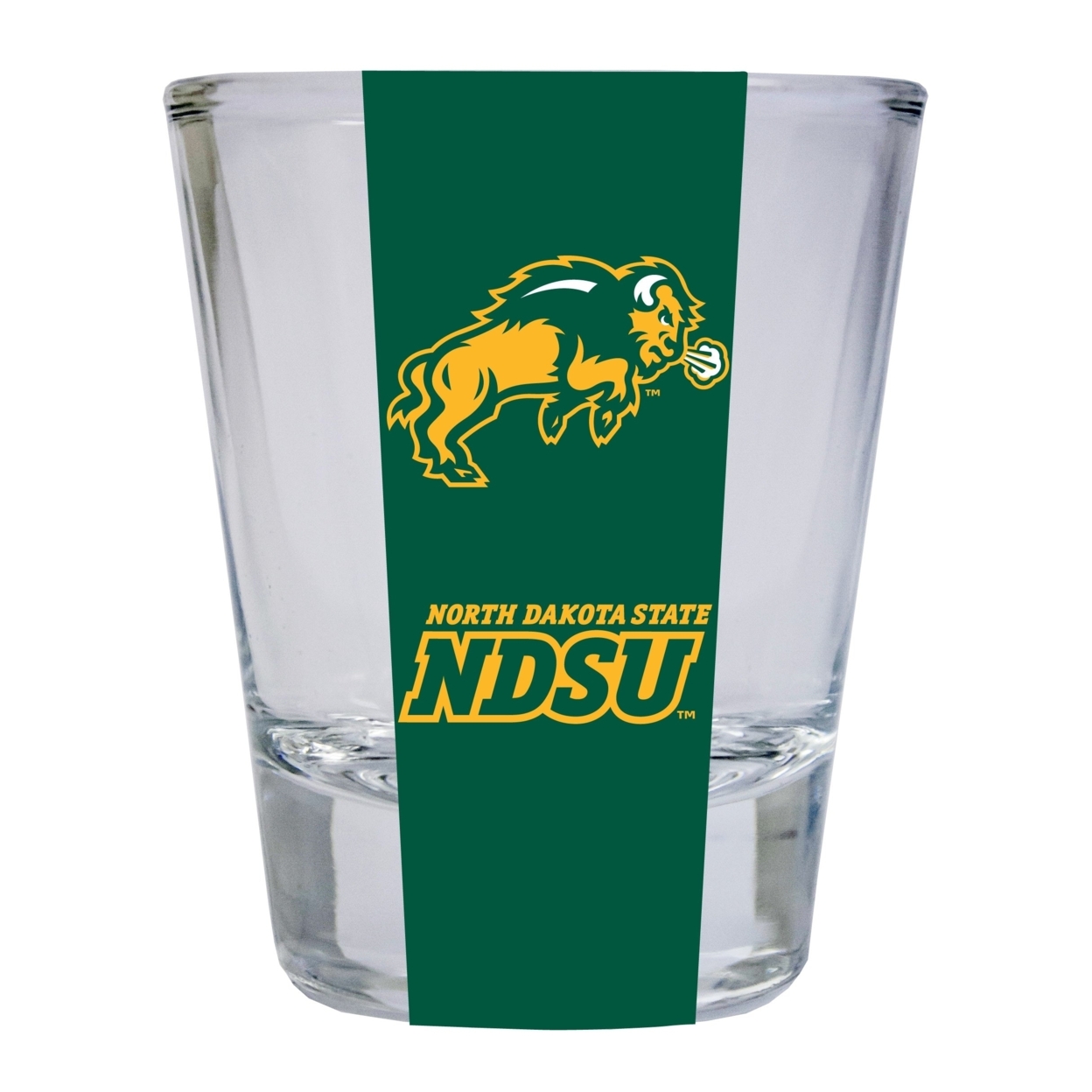 North Dakota State Bison Round Shot Glass
