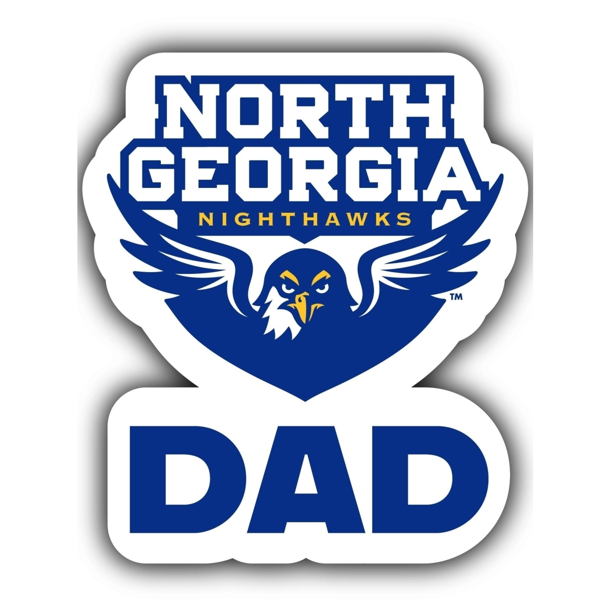 North Georgia Nighhawks 4-Inch Proud Dad Die Cut Decal
